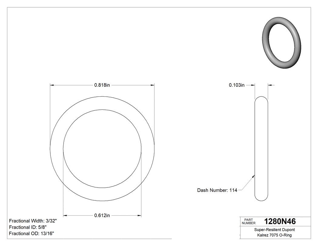 Technical drawing - 1280N46